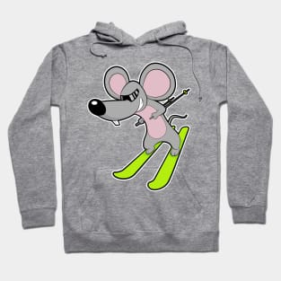 Mouse as Skier with Ski Hoodie